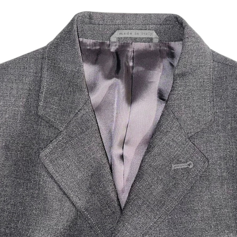 John Varvatos Made in Italy 100% Wool Gray Belted Blazer Sport Coat Jacket ~ 40R - Picture 6 of 12